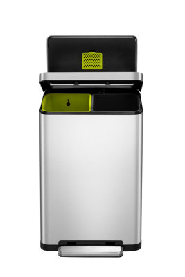 EKO X Cube 20+20L Stainless Steel Recycling Bin