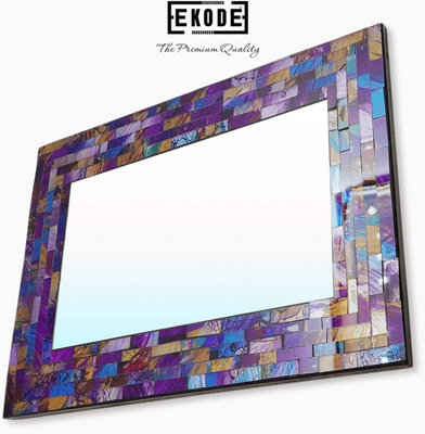 EKODE Rectangle Mosaic Mirror Handmade