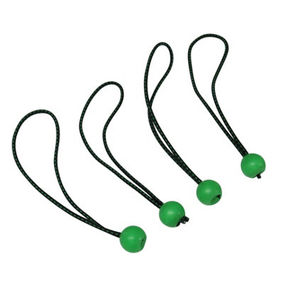 Elastic Bungee Ball Ties 15CM - Pack Of 4 (Glow In The Dark Loops 4MM)