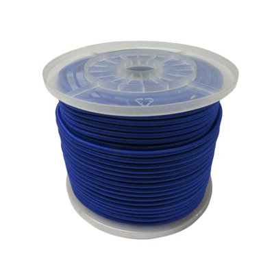 Elastic Bungee Rope Shock Cord 10MM Blue (100M Reel Elasticated Tie Down)