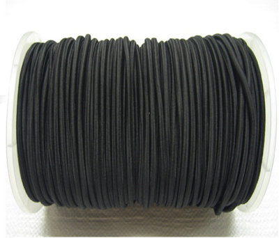 BUNGEE SHOCK ELASTIC CORD, BLACK, 10MM, SOLD BY THE METRE