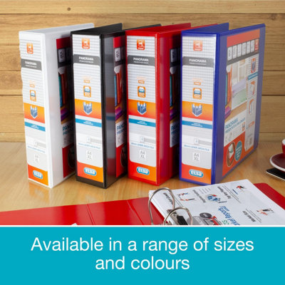 Elba A4 2 O-Ring Lever Arch File, 56mm capacity, 90mm spine ...
