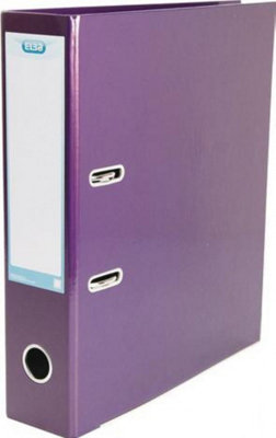 Elba A4 70 mm Classy Lever Arch File - Metallic Purple (Pack of 1)
