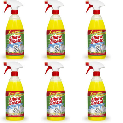 Elbow Grease 1 Litre All Purpose Degreaser Extra Large Trigger Spray (Pack of 6)