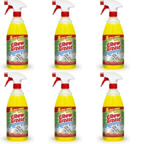 Elbow Grease 1 Litre All Purpose Degreaser Extra Large Trigger Spray (Pack of 6)