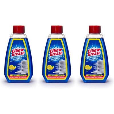 Elbow Grease Dishwasher Cleaner 250ml, Blue (Pack of 3)