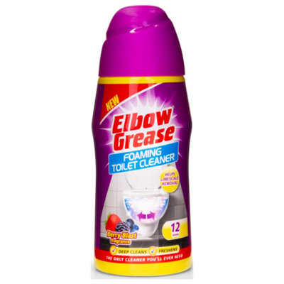 Elbow Grease Foaming Toilet Cleaner, Berry Blast Fragrance, 500g (Pack of 12)