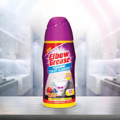 Elbow Grease Foaming Toilet Cleaner, Berry Blast Fragrance, 500g