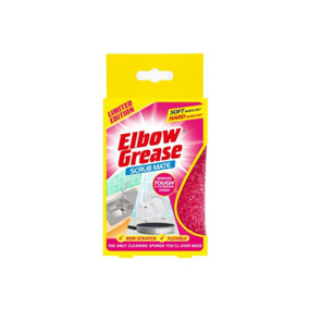 Elbow Grease Sponge Scourer Pink (One Size)
