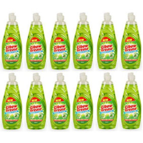 Elbow Grease Washing Up Apple Fresh Liquid 600ml - Pack of 12