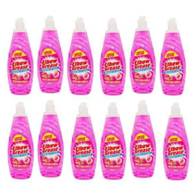 Elbow Grease Washing Up Liquid Pink Blush 600ml - Pack of 12