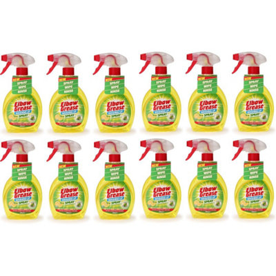 Elbow Grease Washing Up Liquid Spray Lemon 500ML x 12