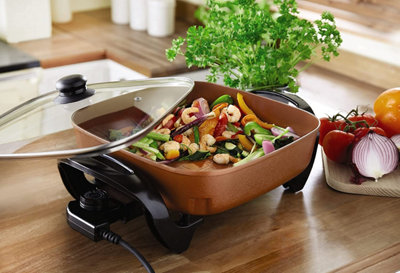 Electric 5 in 1 Multi Cooker 3.5L - Non Stick Copper Multifunctional ...