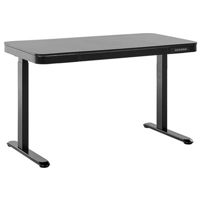 Electric Adjustable Standing Desk 120 x 60 cm with USB port Black KENLY