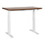 Electric Adjustable Standing Desk 120 x 72 cm Dark Wood and White DESTINES