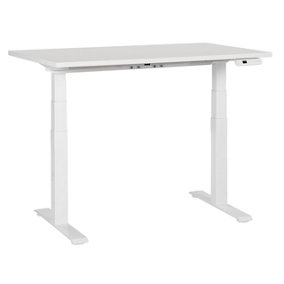 Electric Adjustable Standing Desk 120 x 72 cm White DESTINES