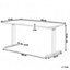 Electric Adjustable Standing Desk 130 x 72 cm White and Black DESTIN II