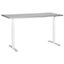 Electric Adjustable Standing Desk 160 x 72 cm Grey and White DESTINAS
