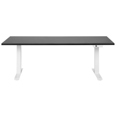Electric Adjustable Standing Desk 180 x 80 cm Black and White DESTINES