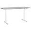 Electric Adjustable Standing Desk 180 x 80 cm Grey and White DESTINAS
