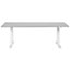 Electric Adjustable Standing Desk 180 x 80 cm Grey and White DESTINES
