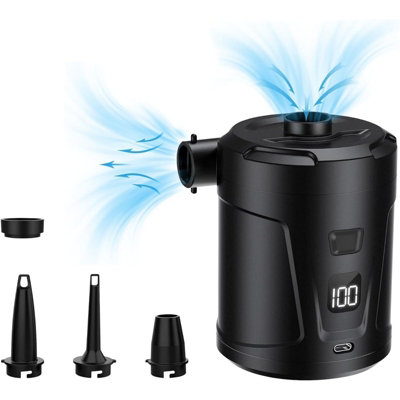 Electric Air Pump for Inflatables 5200mAh Air Mattress Pump ...