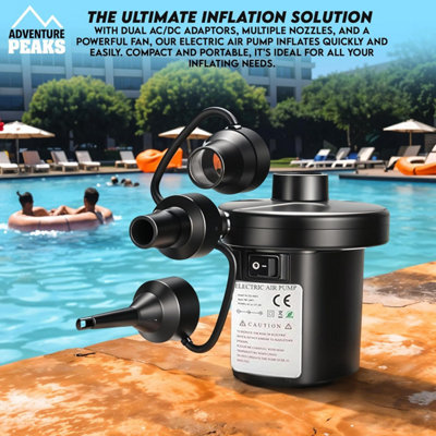 Electric Air Pump For Inflatables with Fast Inflation & Deflation ...
