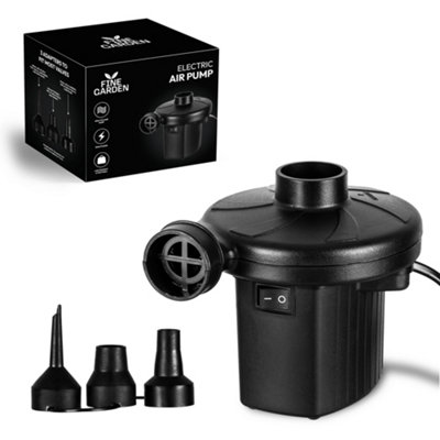 Electric Air Pump (Mains-Powered) Portable Inflator and Deflator with 3 ...