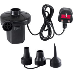 Electric Air Pump With 3 Nozzle Attachments 130W 220-240V