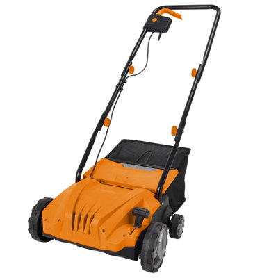 Electric Artificial Grass Brush Sweeper - Compact, Height Adjustable, 10m Cable, Large Collection Bag