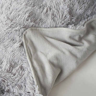 Electric Blanket Heated Fluffy Fleece Remote Control Digital Heat Settings Warm - 4