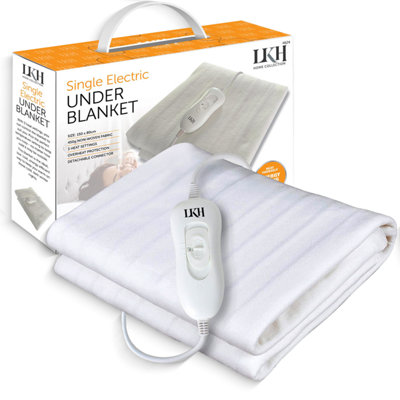Electric Blanket Single Heated Electric Underblanket with 3 Heat ...