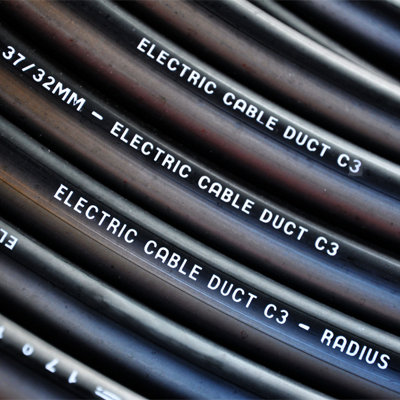 Electric Cable Duct Ducting 32mm ID 37mm OD x 50m Smooth Bore