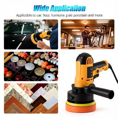 Electric car polisher buffer sander polishing machine with 5 & 7 inch ...
