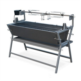 Electric charcoal rotisserie 141x57x92.5cm - Mathurin
