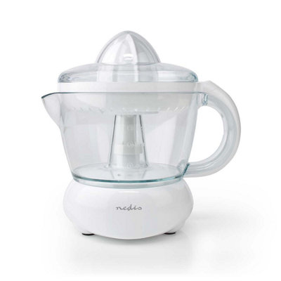 Electric Citrus Press Juicer 0.7L 25W Motor with Bi Directional Twist 2 x Interchangeable Cones and Easy Pour Spout DIY at B Q
