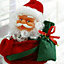 Electric Climbing Ladder Santa Claus Christmas Music Figurine Party Decor Gift