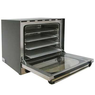 Electric Convection Oven  Twin FanAssisted 4 Trays Aluminium  Commercial Baking