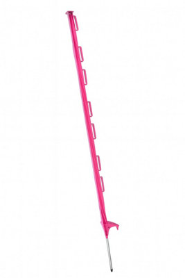 ELECTRIC FENCE POLY POSTS 1.6M X 20 (PINK FENCING STAKE PLASTIC 1600MM)