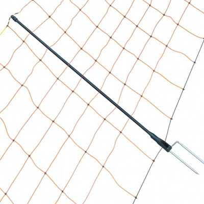 Electric Fence Sheep Netting 50M (Orange Poly Net Double Spike Fencing ...