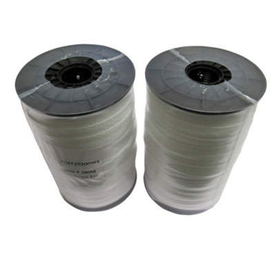 Electric Fence Tape Poly Fencing 20MM x 200M X2 (Electrified Polytape ...