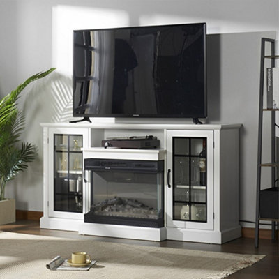 Electric Fire Suite 3 Sided Fireplace Heater with Fire Surround Set ...