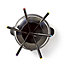 Electric Fondue Set, 2.3L, with 6 Forks, Adjustable Temperature Control and Non-Stick Coating