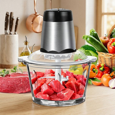 Electric Food Chopper Small Food Processor Meat Grinder Dicer Mixer ...