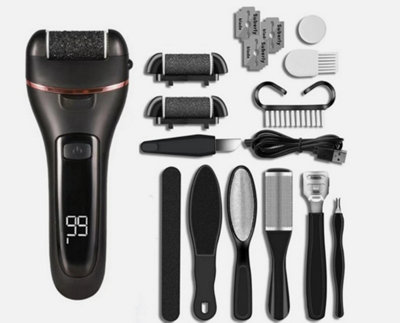 Electric Foot File Grinder Dead Hard Skin Callus Remover Feet Pedicure ...