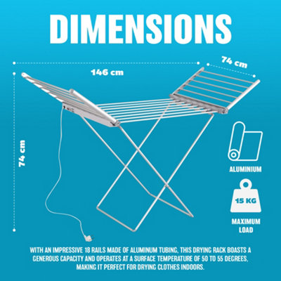 Heated clothes airer online b&q