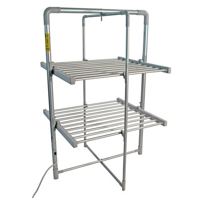 Electric Heated Clothes Dryer Foldable Indoor Airer Rack 24 Bars Quick Laundry Price Comparisons | Compare The Build