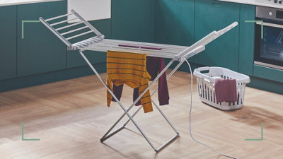 Electric Heated Clothes Dryer Folding Indoor Airer Energy Efficient ...
