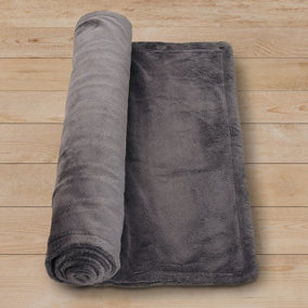 Electric Heated Lap Blanket In Grey