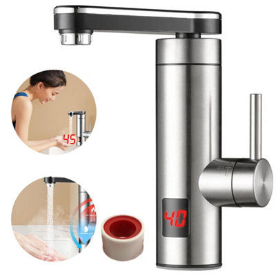 Electric Heating Tap Fast Instant Hot Water Heater Faucet Kitchen Bathroom